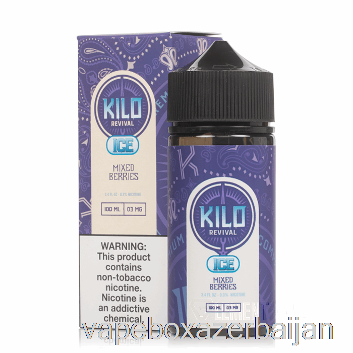 Vape Azerbaijan ICE Mixed Berries - KILO Revival - 100mL 0mg